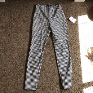 Gingham highwaist pants